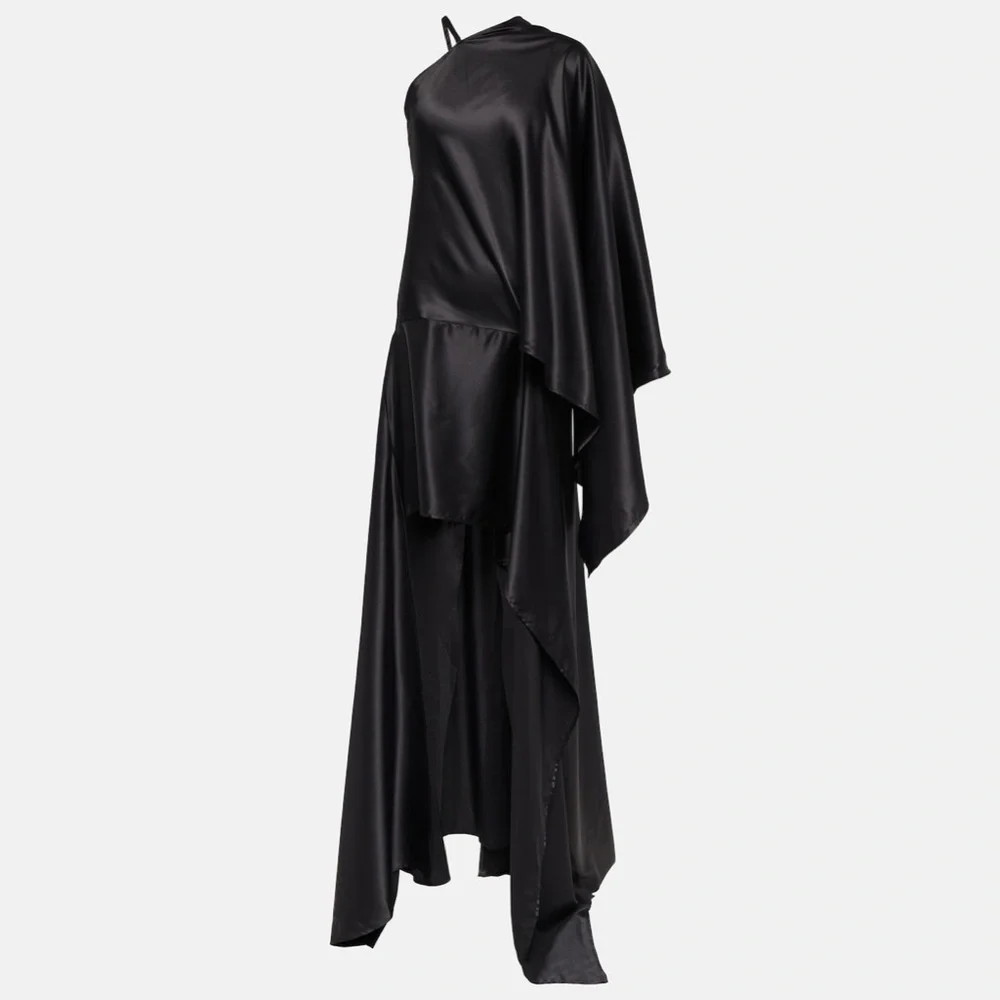ACNE STUDIOS Asymmetric satin gown - Picture 2 of 7